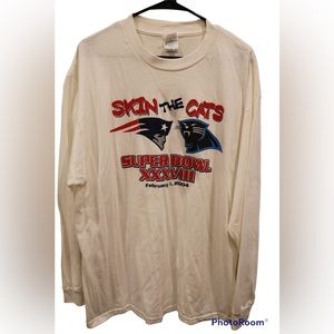 Vintage 2000s Super Bowl Patriots shirt M-XL